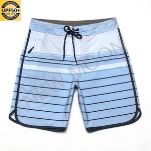 Short de bain taille haute grande taille respirant pour l'été, décontracté, protection solaire, avec impression par sublimation et logo personnalisé - Product Image 1