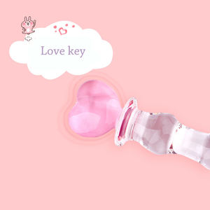 Sekschloodo गुदा सेक्स खिलौने बोरोसिलिकेट पाइरेक्स वंड हृदय आकार क्रिस्टल ग्लास महिलाओं के लिए - Product Image 2