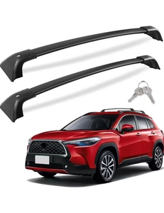 Vật Liệu Hợp Kim Nhôm Màu Đen Mái Kệ Chữ Thập Thanh Roof Top Khóa Đường Ray Cho Toyota Corolla Chéo 2022 2023 2024 <span class=keywords><strong>2025</strong></span> - Product Image 1