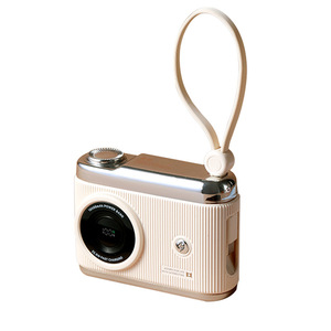 พาวเวอร์แบงค์สีครีม รูปทรงกล้องถ่ายรูป ความจุ 10000mAh ชาร์จเร็ว 22.5W พร้อมสายคล้อง - Product Image 4