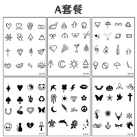 811 durable 7-15 jours jus de plantes semi-permanent INS dessin animé beauté petit réaliste étanche temporaire tatouage pochoir autocollant