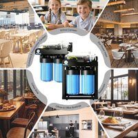 Filtre à eau par osmose inverse Commercial 4 étapes 400 GPD 600 GPD 800 GPD 10 pouces Big Blue pour machine de filtration d'eau pure