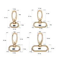 Boucles de Sangle Métalliques 20/26/32/38mm, Mousquetons à Fermoir Homard, Crochets de Sangle pour Collier de Chien, Accessoires DIY pour Sacs et Porte-clés