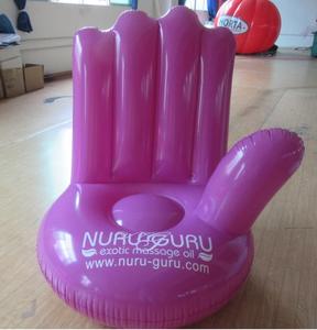 Fauteuil gonflable géant en PVC personnalisé en forme de main – Gonflage électrique étanche pour événements publicitaires - Product Image 6