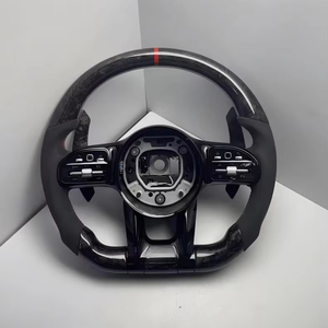 Volant en fibre de carbone forgé pour <span class=keywords><strong>Mercedes</strong></span> <span class=keywords><strong>Benz</strong></span> <span class=keywords><strong>Amg</strong></span> Classe <span class=keywords><strong>E</strong></span> W212 W213 Cla C117 <span class=keywords><strong>250</strong></span> 200 C118 Clk W209 Classe <span class=keywords><strong>A</strong></span> W177 A200 - Product Image 1
