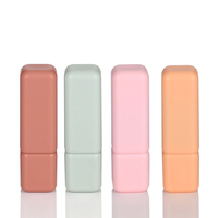 Tubes de brillant à lèvres de peinture en caoutchouc conteneur de rouge à lèvres vide étui à poudre de presse carrée pour un ensemble