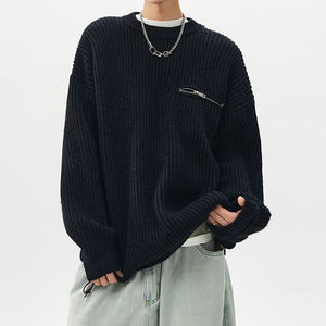 Pull en tricot imprimé vintage à col rond pour femme, design personnalisable, matière haut de gamme en élasthanne/polyester - Product Image 5