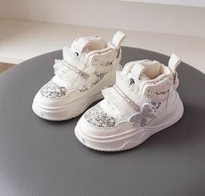 รองเท้าลำลองสำหรับเด็กผู้หญิงรุ่นใหม่ สปริงแอนด์ออทัมน์ ดีไซน์เจ้าหญิง พร้อมโบว์น่ารัก สวมใส่สบาย - Product Image 2