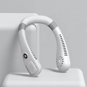 Ventilador de Cuello Portátil Sin Aspas, Recargable Tipo-C, con Pantalla Digital, para Deportes al Aire Libre y Viajes, Novedad 2026 - Product Image 2