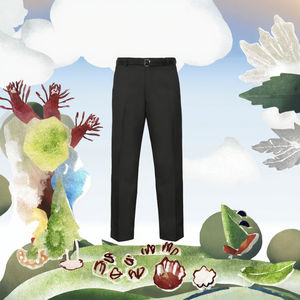 Pantalones Casuales de Moda para Hombre, Venta al por Mayor de Fábrica, Logotipo Personalizable, Pantalones de Ocio, Sarga, Rectos, Lisos, Deportivos, Teñidos - Product Image 4