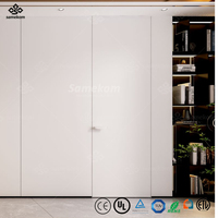 Porte intérieure en aluminium de 45 mm avec cadre dissimulé, intégration murale sans couture