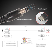 12V Pd Trigger Kabel, pd Decoy Trigger 12V USB-C Buchse, USB C Pd Trigger auf 12Volt DC Jack 3.0mm 3.5mm
