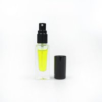 Flacon de parfum en verre transparent de luxe 30 ml avec pulvérisateur à pompe et diffuseur à bâtonnets, surface sérigraphiée