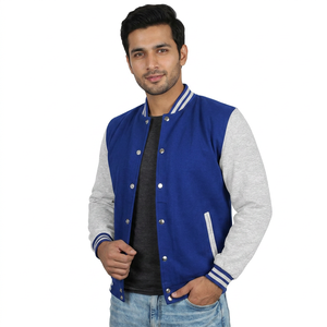 Veste universitaire personnalisée 100% laine, manches longues, matelassée, boutonnée, respirante, logo tricoté - Product Image 1