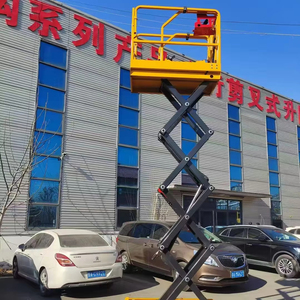 बड़े प्लेटफार्मों के लिए बैटरी संचालित कैंची लिफ्ट प्लेटफॉर्म उच्च भार क्षमता, जो असमान जमीन के लिए विशेष - Product Image 6