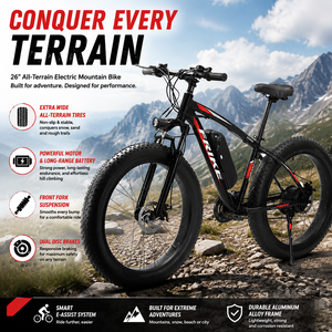 All terrain off road electric assist <b>bike</b> suitable for snow mountain riding aluminum frame fat tire ebike dirt <b>bike</b> elettrica - Product Image 4
