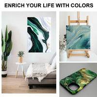 Timesrui Silicone Séparation Tasse Couleur Épaissie Réutilisable Résine Mélange Tasse avec Poignée pour Peinture Acrylique Art Peinture Verser