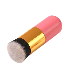 Flat Top Nylon Makeup Brush Short Handle Concealer Powder Liquid <b>Foundation</b> Face Brush - Product Image 1