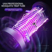 Lámpara Trampa para Mosquitos con Luz UVA, 365nm, Silenciosa, Alimentada por USB, Trampa para Insectos de Interior para el Hogar, Dormitorio, Cocina