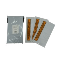 Enveloppe autocollante personnalisée pour factures et listes de colisage, étanche, en polyéthylène transparent, sur mesure
