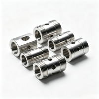 Accessoires pour machines CNC : raccords de tournage de précision en acier inoxydable avec brochage et pour usinage