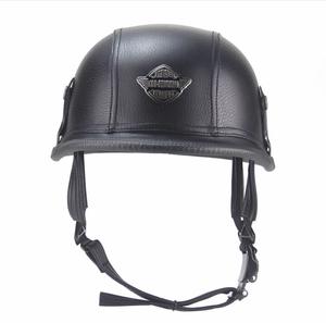 ZoomLon quattro stagioni moda retrò pelle aperta <span class=keywords><strong>casco</strong></span> da <span class=keywords><strong>moto</strong></span> Anti-appannamento ABS <span class=keywords><strong>3</strong></span> colori sicurezza guida <span class=keywords><strong>casco</strong></span> Vintage OEM - Product Image 2