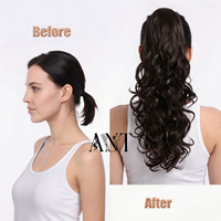 Extensions de cheveux synthétiques longues bouclées en fibre haute température, style Jerry Curl, pour femmes, pour fêtes et déguisements