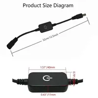 Interrupteur tactile à intensité variable pour bande LED, fonction mémoire, 12V 24V 4A, pour rubans lumineux COB SMD, réglable 3528 5050 5630