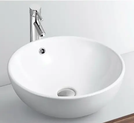 ZHONGYA ucuz fiyat sanat tasarım seramik Wc su lavabo otel banyo yuvarlak el lavabo lavabo