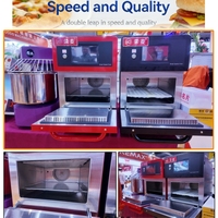Four à convection compact et rapide pour comptoir, idéal pour les cafés et les restaurants de restauration rapide