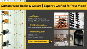 48 Chai tầng bằng gỗ Giá rượu với bánh xe Modular rượu vang Giá giữ rượu vang - Product Image 6