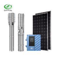 Pompe Solaire Submersible 2 CV CA / CC pour Puits d'Eau
