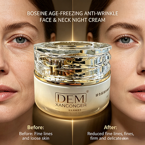 Crème <span class=keywords><strong>de</strong></span> <span class=keywords><strong>nuit</strong></span> anti-âge raffermissante pour le visage et le cou, marque privée, avec peptides et collagène, pour hydrater et lutter contre les rides - Product Image 4