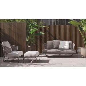 Sofá <span class=keywords><strong>de</strong></span> Metal Moderno <span class=keywords><strong>de</strong></span> Alta Gama para Exteriores, <span class=keywords><strong>Muebles</strong></span> <span class=keywords><strong>de</strong></span> Patio para Hotel, Resistentes al Agua, para <span class=keywords><strong>Terraza</strong></span>, Bistro y Patio - Product Image 4