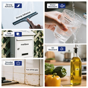 Cinta de Etiquetas Autoadhesiva Orison Compatible con D1 S0720500 45010, Negra sobre Transparente, 12 mm, para Impresora de Etiquetas <span class=keywords><strong>DYMO</strong></span> <span class=keywords><strong>LabelManager</strong></span> <span class=keywords><strong>160</strong></span> - Product Image 4