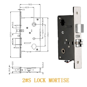 ANSI Mortise Khóa Cửa Mật Khẩu Kiểm Soát Ứng Dụng Di Động Ble Vân Tay Sinh Trắc Học - Product Image 5