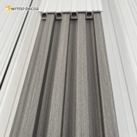 Matériaux de décoration WITOP, panneaux muraux intérieurs, panneaux muraux en PVC cannelés, lambris en WPC
