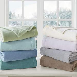 Warm Soft Polyester <strong>Fleece</strong> Wrinkle Resistant <strong>Stitching</strong> True North Plush Bed Sheet Set Deep Pocket Cold Season Cozy <strong>Bedding</strong> - Product Image 5