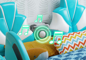 Letto per Bambini a Forma di Auto Sportiva di Design Italiano, Moderno Letto Principessa per Ragazzi, Popolare Letto per Bambini in Legno Massello con Imbottitura Morbida - Product Image 3