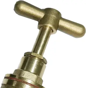 TMOK Outside Garden 1/2 Inch Faucet Brass Water Tap Bibcock Hose Union Bib Tap