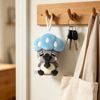Porte-clés en peluche personnalisé en forme d'oiseau, breloque de sac en peluche douce, pendentif jouet en peluche, ornement à suspendre au voiture, idéal pour cadeau, décoration, souvenir