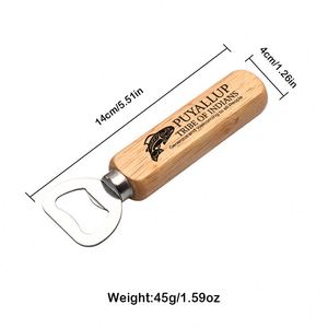 Lot de décapsuleurs en acier personnalisés en gros, décapsuleurs en bois pour barman, coffret cadeau gravé pour mariage, fête, maison, cuisine, bar - Product Image 4