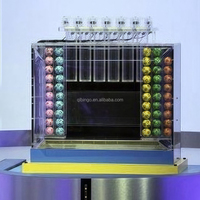 Machine de jeu électronique de bingo 5D personnalisée pour divertissement intérieur, avec balles soufflées et lumières LED, idéale pour événements et tombolas