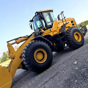 Yellow Wheel Loader Front End Loader Heavy Duty Material Handling <b>Machine</b> for <b>Construction</b> Yard and Mining Site - Product Image 1