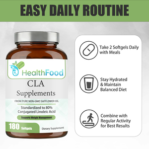 Customized Packaging Conjugated Linoleic Acid <b>Supplement</b> Capsules from Safflower Oil Boost Metabolism Strength CLA Softgels - Product Image 4