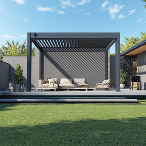 Bioclimatic Pare-soleil en aluminium imperméable <span class=keywords><strong>pour</strong></span> parking <span class=keywords><strong>Pergola</strong></span> de toit <span class=keywords><strong>pour</strong></span> carports motorisés extérieurs Gazebo et <span class=keywords><strong>Pergola</strong></span> - Product Image 3
