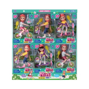 Bambola Principessa da 6 Pollici per Bambine, Set da Gioco per Esterni, 3 Stili - Product Image 3