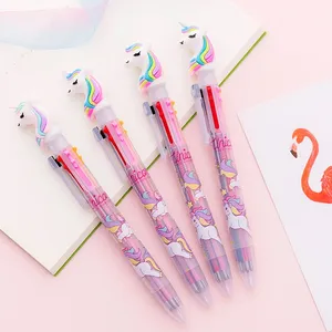 Милый креативный маленький свежий 6 цветов Единорог шариковая ручка МЕЧТА радуга Пони разноцветная ручка