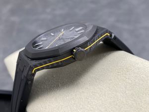 Montre mécanique de plongée de luxe de qualité supérieure, étanche, 41 mm, cadran en cristal saphir, bracelet en caoutchouc en fibre de carbone, 50 bars, ETA 4302 - Product Image 4