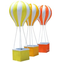 Ballon à Air chaud 40 cm, décor pour fête prénatale mariage, Sculpture en résine fibre de verre
